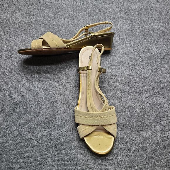 Ellen Tracy Shoes Womens Size 10M Wedge Sandals ET-JETT Strappy Slingback - Picture 2 of 9